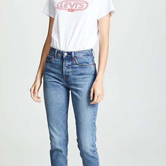 NWOT New Levi's Wedgie Icon Jeans 30 Ankle Cropped Crop High Waist - Picture 3 of 9